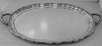 GORHAM STERLING SILVER VERY LARGE TEA TRAY No. 207, 24 1/2", MONO