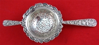 Kirk REPOUSSE Sterling Silver 2-HANDLE TEA STRAINER 