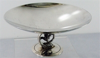 SMALL COMPOTE WITH DOLPHIN & TULIP FLOWER PEDESTAL