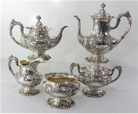 FRANCIS I  FIVE PIECE  TEA SET