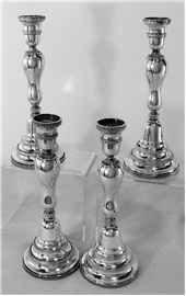  4  BUCCELLATI EMPIRE CANDLESTICKS