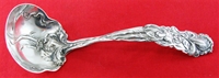 Raphael by Alvin Sterling Silver Gravy Ladle Large with Iris 7 1/2"