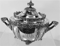 COVERED SUGAR BOWL, ENGLISH KING