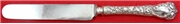 CHRYSANTHEMUM LUNCH KNIFE, Mono,  Plated Blunt Blade
