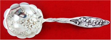  BERRY SPOON, LARGE, with Design in Bowl, 8 7/8&quot;	