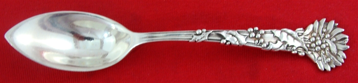 HOLLY CITRUS SPOON, 5 3/4&quot;, Mono on back of spoon, OLD 