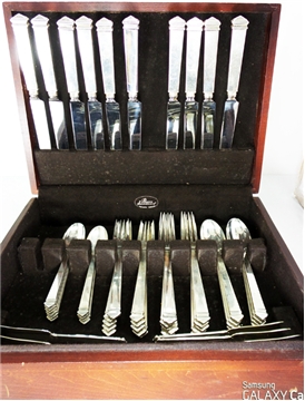 HAMPTON by Tiffany Sterling Silver DINNER SET for 12x4, 48 Pieces, No Mono.