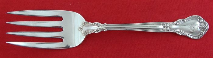 SERVING  FORK WITH 4 Broad Tines,  8 7/8", Mono	