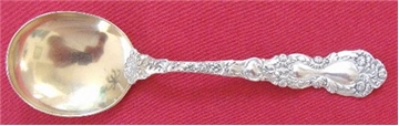 CREAM SOUP SPOON,  Gold Wash