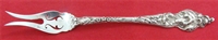 REPOUSSE Sterling Silver CARVING SET - 11 3/8" Knife; 9 5/8" Fork